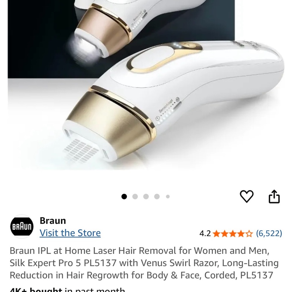 White and Gold Grooming Tool with Ergonomic Design